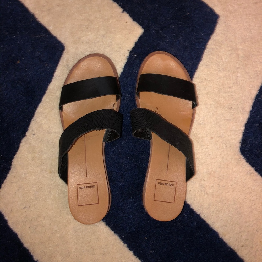 Dolce vida snakeskin sandal